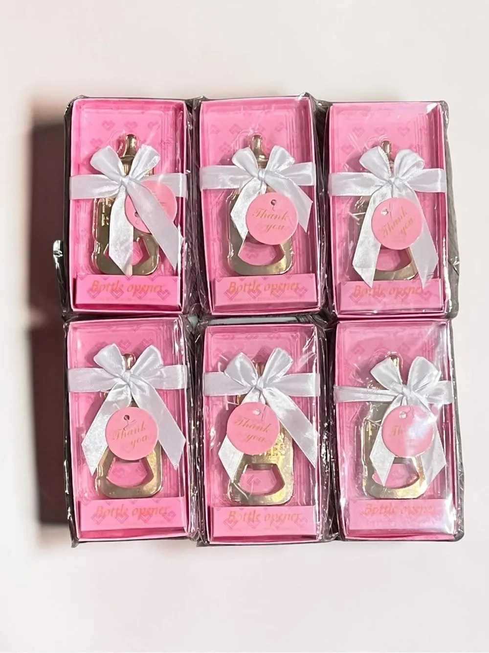 Set Of 6 Baby Bottle Openers For Baby Shower Guests Party Favors